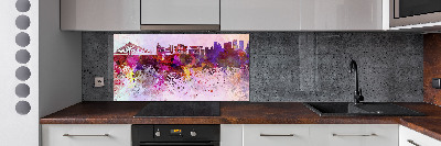 Küchen wandpaneel Buntes Warschau