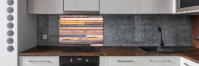 Küchen wandpaneel Holzwand