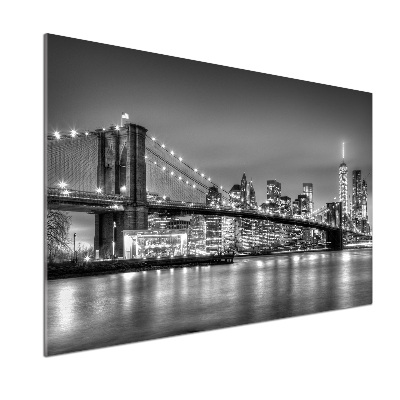 Glasrückwand für die küche Brooklyn Bridge