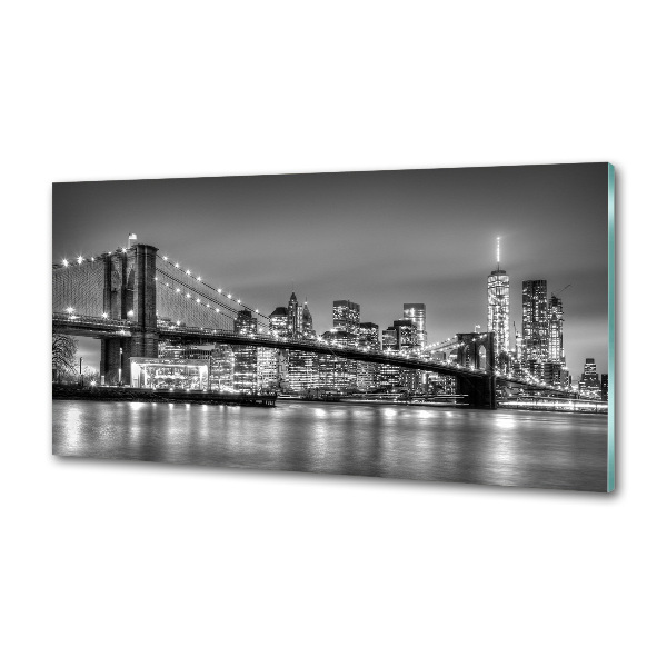 Glasrückwand für die küche Brooklyn Bridge
