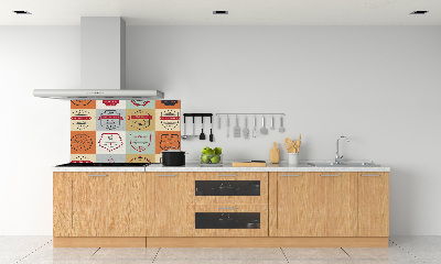 Platte für Küchenrückwand Skateboard-Schilder