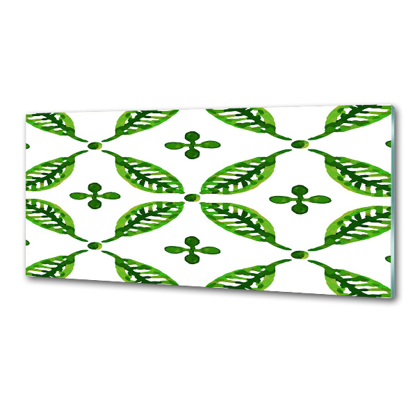 Platte für Küchenrückwand Grüne Blätter