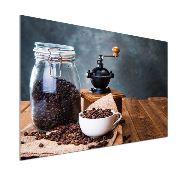 Platte für Küchenrückwand Kaffeemühle