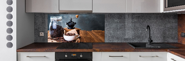 Platte für Küchenrückwand Kaffeemühle