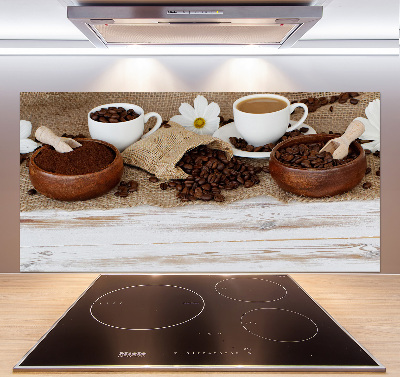 Glasrückwand für die küche Eine Tasse Kaffee