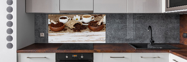 Glasrückwand für die küche Eine Tasse Kaffee