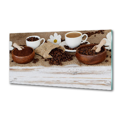 Glasrückwand für die küche Eine Tasse Kaffee