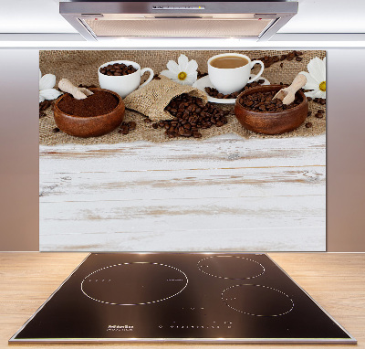 Glasrückwand für die küche Eine Tasse Kaffee