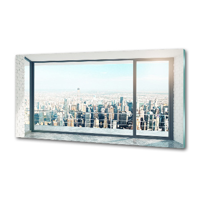 Platte für Küchenrückwand Blick auf die Stadt