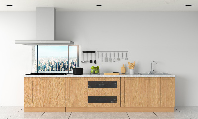 Platte für Küchenrückwand Blick auf die Stadt