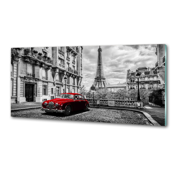 Glasrückwand für die küche Rote Limousine