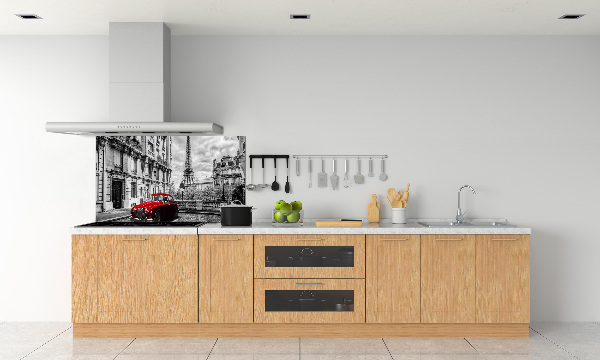 Glasrückwand für die küche Rote Limousine