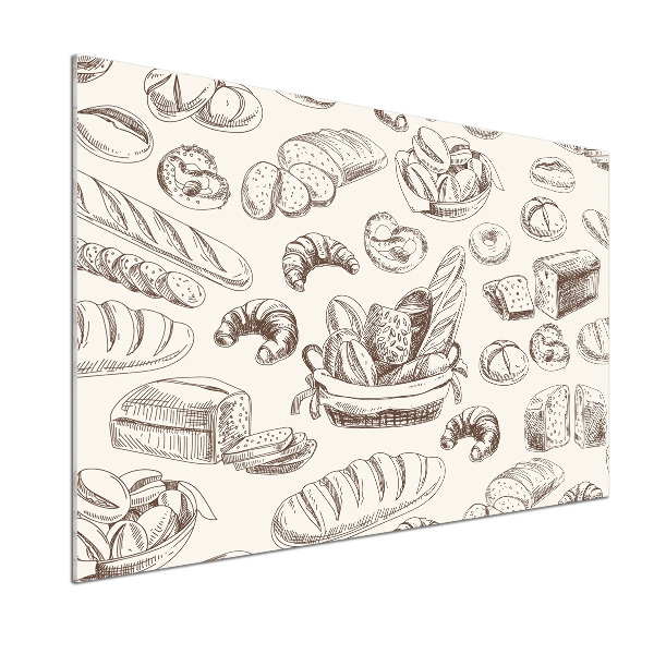 Glasrückwand für die küche Brot