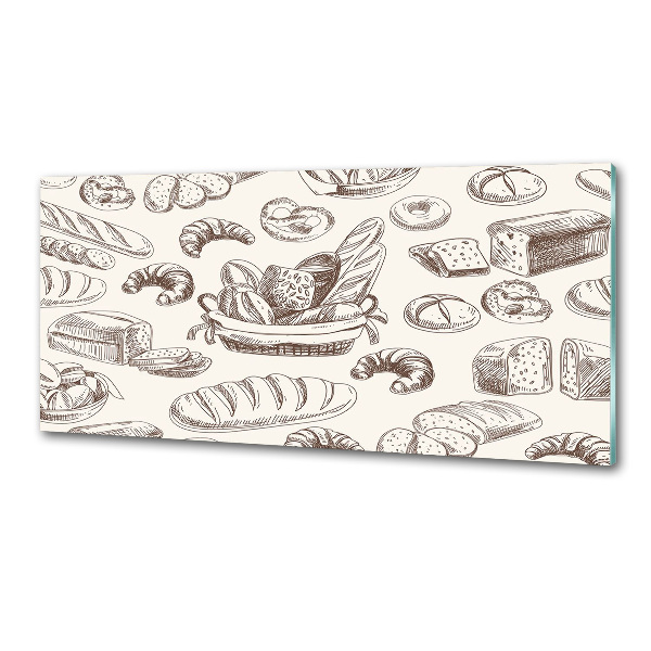 Glasrückwand für die küche Brot