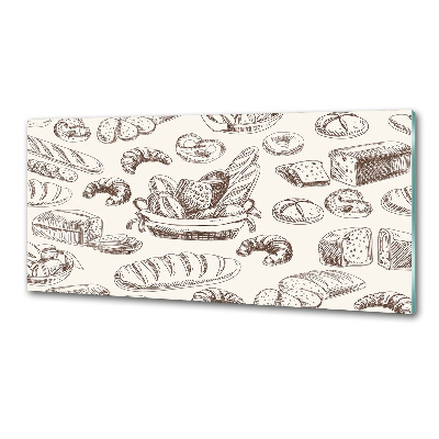 Glasrückwand für die küche Brot