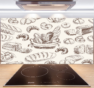 Glasrückwand für die küche Brot