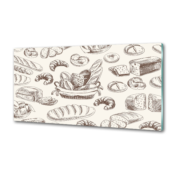 Glasrückwand für die küche Brot