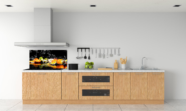 Küchen wandpaneel Obst und Wasser