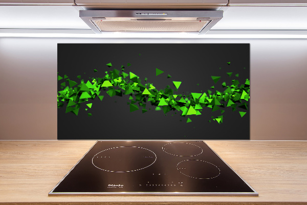 Glasrückwand für die küche Geometrische Welle