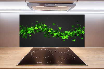 Glasrückwand für die küche Geometrische Welle