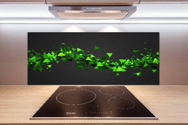 Glasrückwand für die küche Geometrische Welle