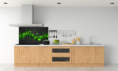 Glasrückwand für die küche Geometrische Welle