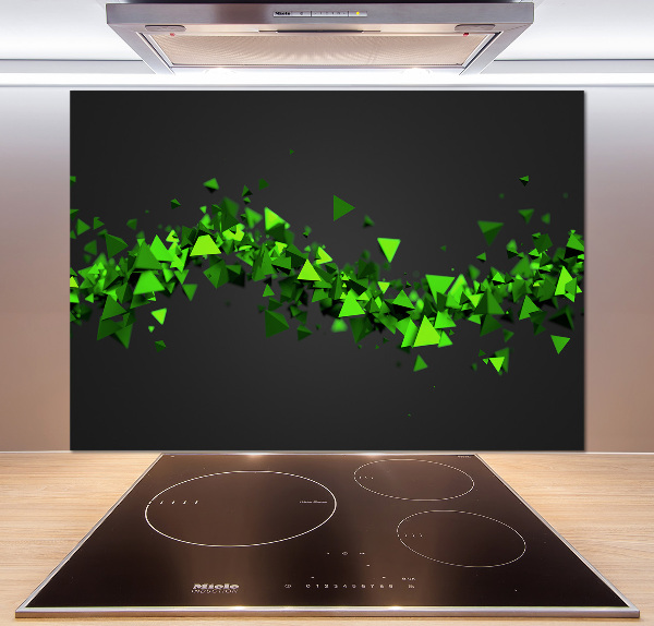 Glasrückwand für die küche Geometrische Welle