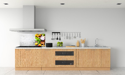 Glasrückwand für die küche Gemüse