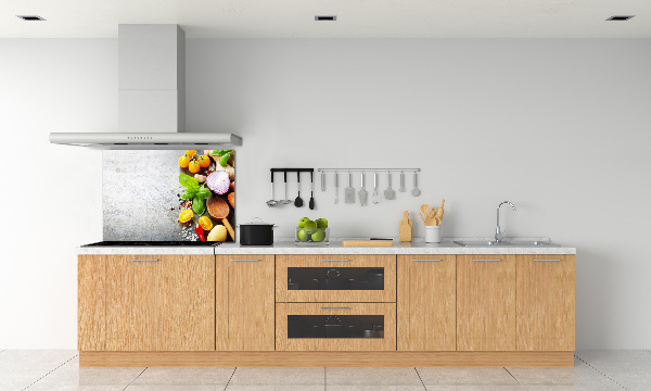 Glasrückwand für die küche Gemüse