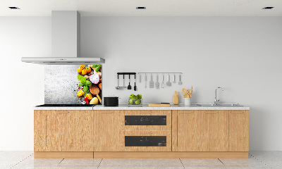 Glasrückwand für die küche Gemüse