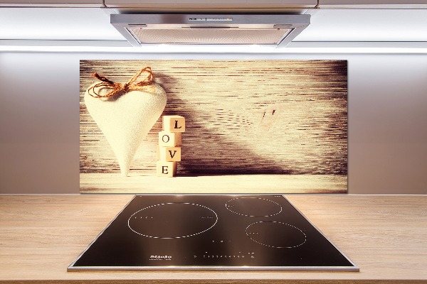 Küchen wandpaneel Liebe