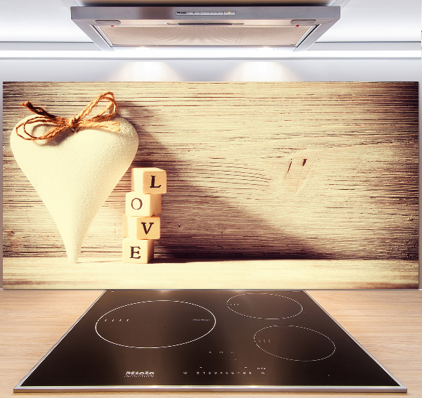 Küchen wandpaneel Liebe
