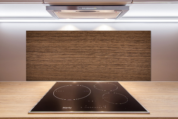 Glasrückwand für die küche Holzhintergrund