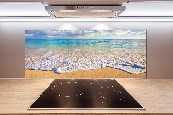Glasrückwand für die küche Hawaiianischer Strand