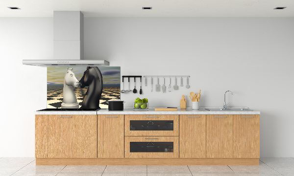 Platte für Küchenrückwand Schachpferde