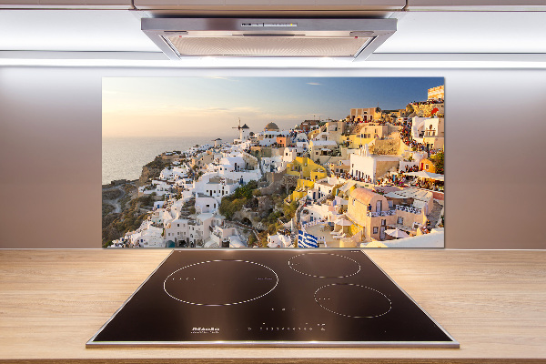 Glasrückwand für die küche Santorini, Griechenland