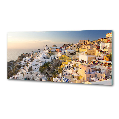 Glasrückwand für die küche Santorini, Griechenland