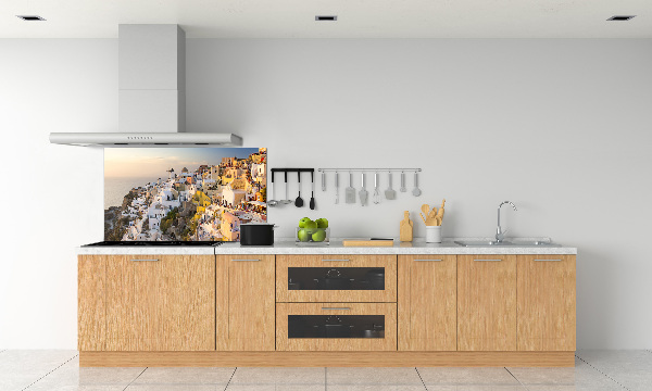 Glasrückwand für die küche Santorini, Griechenland