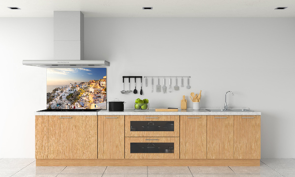 Glasrückwand für die küche Santorini, Griechenland