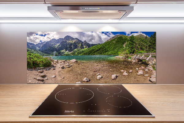 Küchen wandpaneel See in den Bergen