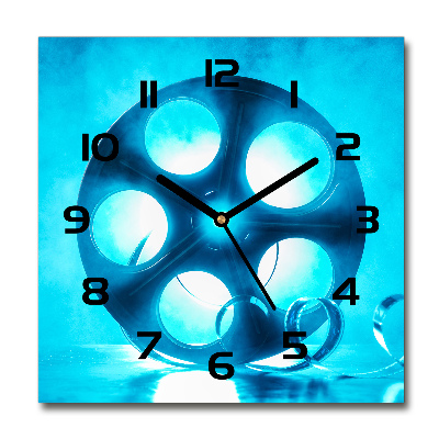 Wanduhr modern quadratisch Filmrolle