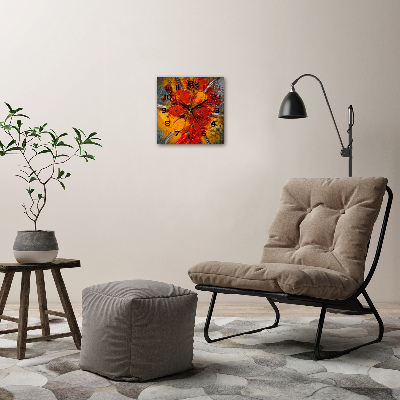 Wanduhr modern quadratisch Gewürze