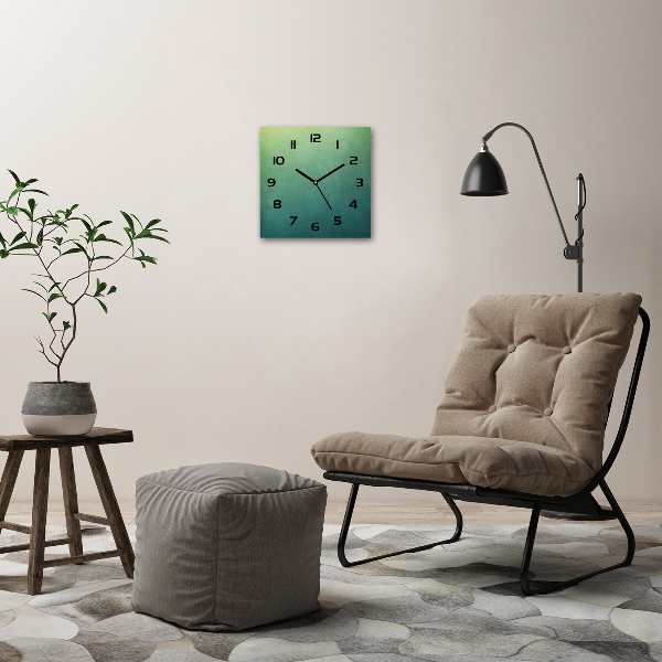 Wanduhr quadratisch Meeresgradient