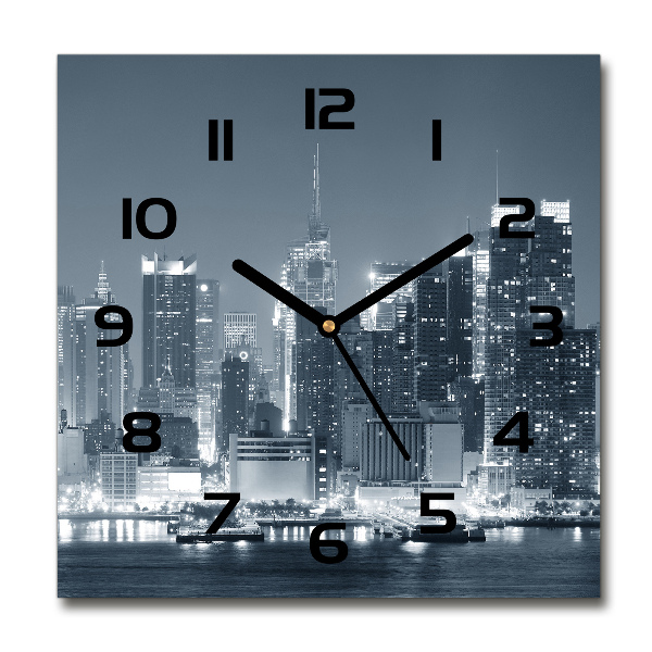 Wanduhr quadratisch Manhattan, New York