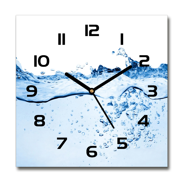 Wanduhr quadratisch Wasser