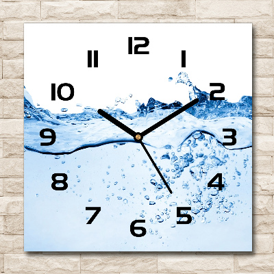 Wanduhr quadratisch Wasser