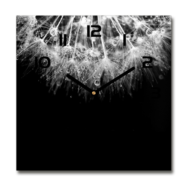 Wanduhr quadratisch Löwenzahnsamen