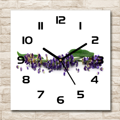 Wanduhr modern quadratisch Lavendel