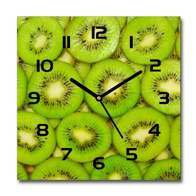 Wanduhr quadratisch Kiwi