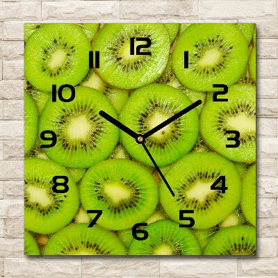 Wanduhr quadratisch Kiwi